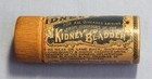 Vintage Macon  Georgia Drug Store Wooden Pill  Medicine Bottle W paper Label