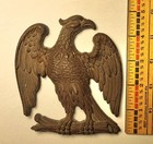 Antique Cast Bronze American Eagle Plaque Finial Federal Style Flat Back 4 5 