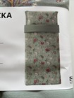 Ikea Nasselklocka Twin Duvet Cover   Pillowcase Bed Set Green  Floral 605 185 04