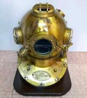 Antique 18  Diving Helmet Us Navy Mark Marine Deep Sea Divers Scuba Brass Helmet