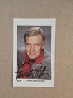 Charlton Heston Signed Color Portrait Photo W  Coa Todd Mueller Autographs