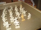 1950   s Van Brode Co Cereal Prize Premiums International Figures  Lot 28 Pieces