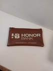 Vintage Honor Bank Zippered Vinyl Cash Bag Deposit Bag