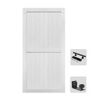 S z Tophand   26in X 84in Mdf Barn Door With 5ft Sliding Door Hardware Kit  Solid