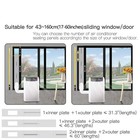 Gulrear Portable Ac Window Vent Kit Max 26-62  Adjustable With Adapter  White