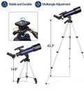 Professional Astronomical Telescope With High Tripod For Hd Viewing Adults Kids