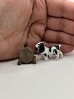 Vintage Miniature English Springer Spaniel Puppy Dog Tiny Bone Chins Figurine