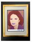 Andy Warhol   1984 Signed The Shah   Farah Of Iran Print  Framed  