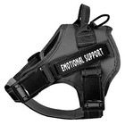 Service Dog Harness emotional Support Pet Vest X-small  pack Of 1  Black