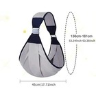 Ergonomic Baby Ring Sling Carrier Portable Toddler Wrap For Daily Travel Use