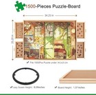 1500 Piece Rotating Puzzle Board With Drawers And Cover 25 x34 portable Wooden