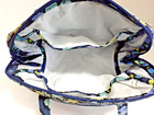 Vera Bradley Plastic Lined Cosmetic Make Up Toiletry Bag W id Holder Indigo Pop