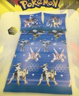 Pok  mon Twin Duvet Cover   Pillowcase X 1 Sham Cotton New Blue Nintendo 2010