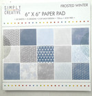 Lot 2 Simply Creative 12    X 12      6 x6  Scrapbooking Paper Pad Frosted Winter