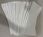 Set Of 12 Vintage White Embossed Linen Napkins Hemstitching Approx  21  X 20 