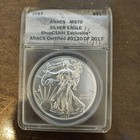 2017 1 Oz Silver American Eagle - Anacs Ms 70 - Sku-e3391