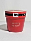 Vintage 5  Plant Pot  Small Red Ceramic Planter For Indoor Naughty Or Nice