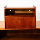 Mid Century Danish Modern Nightstand Floating Storage Shelf Drop Cabinet Vintage