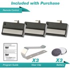 3x For Liftmaster 61lm 81lm Compatible 9 Code Switch Gate Garage Door Car Remote