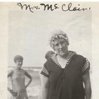 Vintage Snapshot Photo 1920s Identified Woman In Bathing Cap Beach Three Women