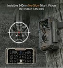 Gardepro E6 Wifi Trail Camera 64mp 1296p Hd No-glow Night Vision Game Cam - New