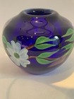 Orient   Flume Art Glass Signed 