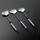 3pcs Flights Nickelplated Brass Dart Darts Grooved Alu Shafts Indoor Games