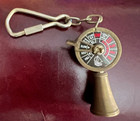 Vintage Boat Ship Nautical Engine Order Telegraph Brass Keychain Full Ahead     