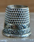 Antique Sterling Silver Open Top Tailor s Thimble Sz 6