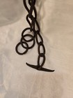 Wrought Iron Hand Forged Antique Farm Chain Horse Shaffle  2 Lbs  34  5  Circle