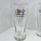 Vintage Miller Lite Gold Rim Pilsner Beer Glasses - Set Of 4