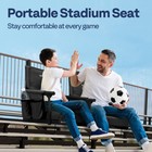 2 Pack Portable Stadium Seat Bleacher Chair Padded   Cup Holder Shoulder Strap