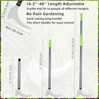 Weeding Sickle With Adjustable Handle And Double Sharp Edge For Efficient Grass 