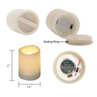 Outdoor Waterproof Flameless Votive Candles With Timer  Battery Operated Led