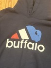 26shirts Men s Size L Navy Blue Buffalo Fleece Hoodie
