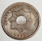 1948 Peru 2 Two Dos Centavos - Circulated Peruvian Bronze World Coin