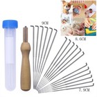 Essential Felting Starter Kit 18 Needles And Handle For Craft Enthusiasts