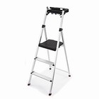 Rubbermaid 3-step Ladder  Aluminum Lightweight Folding Step Stool  Brand New 