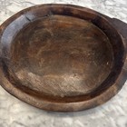 Antique Wooden Dough Kneading Parat Bowl Original Old Hand Carved