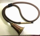 Antique Stethoscope Brass Copper Leather Doctors Medical Instrument 19th Century