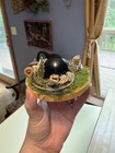 Taxidermy Garter Snake With Obsidian Whimsical