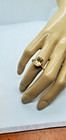 Natural Citrine Solid 14kt Gold Ring Size 6