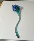 Art Glass Flower Jack In The Pulpit Blue And Green Pretty About 14 