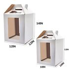 Cake Boxes 6pcs 10x10x12   12x12x14 Inches With Window Tall Cake Box For Tier Ca