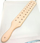 Wooden Spanking Paddle Unfinished With Holes 18 Inch Long  3 Inch X 1 2 Inch New