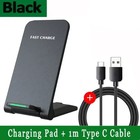 Wireless Fast Charger Charging Pad Stand  Dock For Samsung Galaxy Iphone Phone