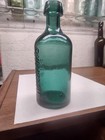 Antique Green G w  Hoxsie   s Premium Squat Beer Bottle Sloping Collar Cir 1870-80