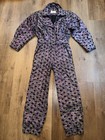 Vtg 1980s Ski Suit Snowsuit One Piece Steinebronn Snow Bib Couture Womens Medium