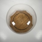 Antique Glass Dome Cloche Display Case 12    Tall 8    Diam Wood Pedestal Base Vtg