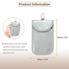 Faraday Pouch For Car Keys  Faraday Bag Rfid Fob Key Protector Silver Tone